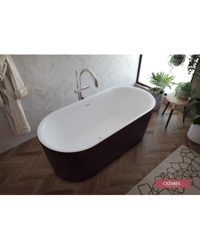 Акриловая ванна CEZARES METAURO-INT-Central-180-80-60-B-W-MATT