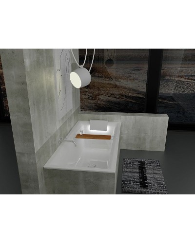 Акриловая ванна Riho Still Square 170x75 B100003005 (BR0200500K00130) LED R без гидромассажа