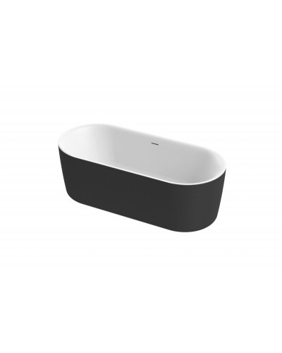 Акриловая ванна CEZARES METAURO-INT-Central-180-80-60-B-W-MATT