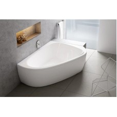 Акриловая асимметричная ванна LoveStory II PU Plus P белая Ravak C781000000