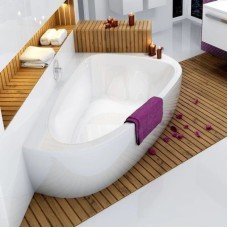 Акриловая асимметричная ванна LoveStory II PU Plus P белая Ravak C781000000