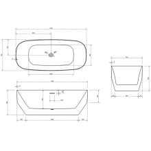 Акриловая ванна 170x75 см Vincea VBT-630