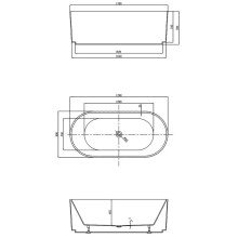 Акриловая ванна 170x80 см Vincea VBT-426-1700