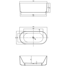 Акриловая ванна 170x80 см Vincea VBT-426-1700