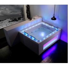 Акриловая ванна Gemy G9268 K 185x150 с гидромассажем