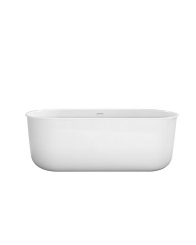 Отдельностоящая, овальная акриловая ванна в комплекте со сливом-переливом BelBagno BB709-1700-780