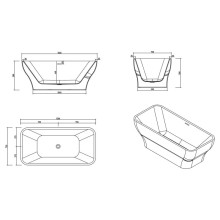 Акриловая ванна BelBagno BB73-1500-750