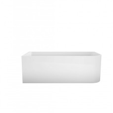 Пристенная, прямоугольная акриловая ванна в комплекте со сливом-переливом BelBagno BB712-1700-730-L левосторонняя