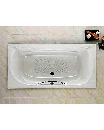 Чугунная ванна 170х85 см с противоскользящим покрытием Roca Akira 2325G000R
