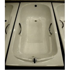 Чугунная ванна 170х80 см с противоскользящим покрытием Roca Haiti 2327G000R