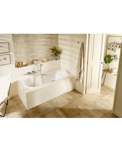 Чугунная ванна Roca Haiti 150x80 2332G000R с отверстиями для ручек с антискользящим покрытием