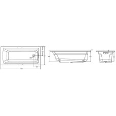Чугунная ванна Jacob Delafon Archer 170x80 E6D904-0 с антискользящим покрытием