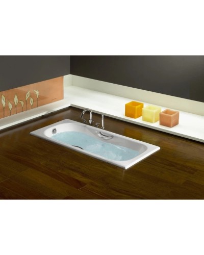 Чугунная ванна 170x75 см с противоскользящим покрытием Roca Malibu SET/2309G000R/526803010/150412330