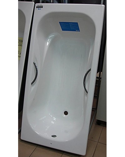 Чугунная ванна 170x75 см с противоскользящим покрытием Roca Malibu SET/2309G000R/526803010/150412330
