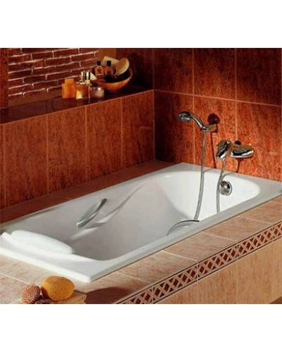 Чугунная ванна 170x80 см с противоскользящим покрытием Roca Haiti SET/2327G000R/526804210/150412330