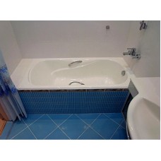 Чугунная ванна 170x80 см с противоскользящим покрытием Roca Haiti SET/2327G000R/526804210/150412330