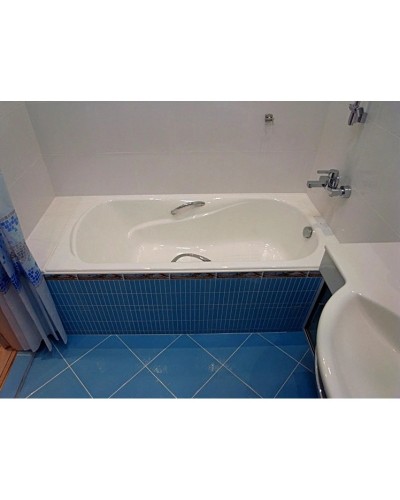 Чугунная ванна 170x80 см с противоскользящим покрытием Roca Haiti SET/2327G000R/526804210/150412330