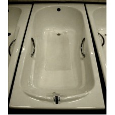 Чугунная ванна 170x80 см с противоскользящим покрытием Roca Haiti SET/2327G000R/526804210/150412330