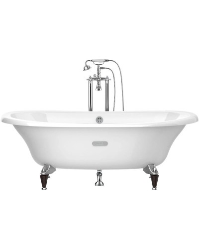 Чугунная ванна 170х85 см с противоскользящим покрытием Roca Newcast White 233650007