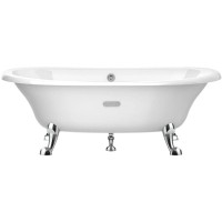 Чугунная ванна 170х85 см с противоскользящим покрытием Roca Newcast White 233650007