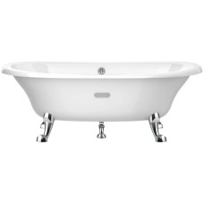 Чугунная ванна 170х85 см с противоскользящим покрытием Roca Newcast White 233650007