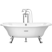 Чугунная ванна 170х85 см с противоскользящим покрытием Roca Newcast White 233650007