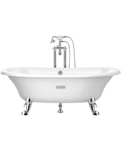 Чугунная ванна 170х85 см с противоскользящим покрытием Roca Newcast White 233650007