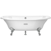 Чугунная ванна 170х85 см с противоскользящим покрытием Roca Newcast White 233650007