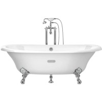 Чугунная ванна 170х85 см с противоскользящим покрытием Roca Newcast White 233650007