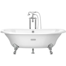 Чугунная ванна 170х85 см с противоскользящим покрытием Roca Newcast White 233650007