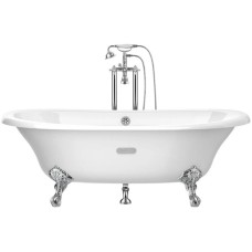 Чугунная ванна 170х85 см с противоскользящим покрытием Roca Newcast White 233650007