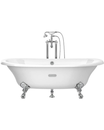 Чугунная ванна 170х85 см с противоскользящим покрытием Roca Newcast White 233650007