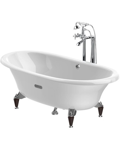 Чугунная ванна 170х85 см с противоскользящим покрытием Roca Newcast White 233650007