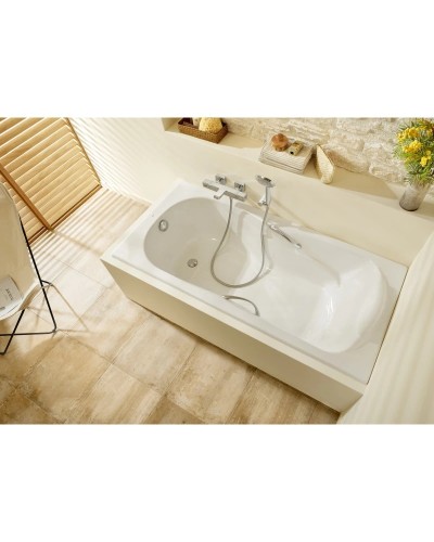 Чугунная ванна 160x80 см с противоскользящим покрытием Roca Haiti SET/2330G000R/526804210/150412330