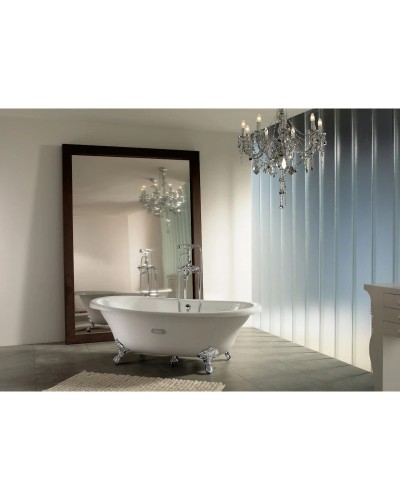 Чугунная ванна 170х85 см с противоскользящим покрытием Roca Newcast White 233650007