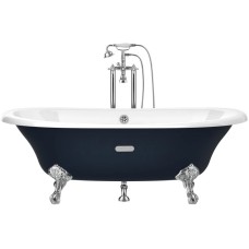 Чугунная ванна 170х85 см с противоскользящим покрытием Roca Newcast Navy Blue 233650004