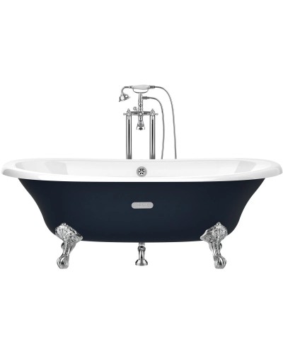 Чугунная ванна 170х85 см с противоскользящим покрытием Roca Newcast Navy Blue 233650004