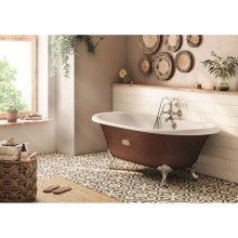 Чугунная ванна 170х85 см с противоскользящим покрытием Roca Newcast Copper 233650008