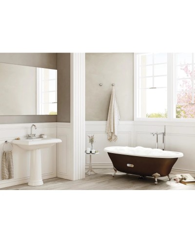 Чугунная ванна 170х85 см с противоскользящим покрытием Roca Newcast Copper 233650008