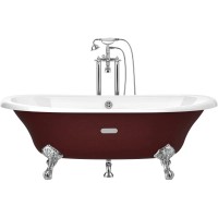 Чугунная ванна 170х85 см с противоскользящим покрытием Roca Newcast Bordeaux 233650003