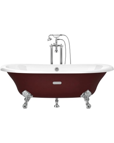 Чугунная ванна 170х85 см с противоскользящим покрытием Roca Newcast Bordeaux 233650003