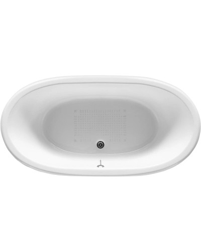 Чугунная ванна 170х85 см с противоскользящим покрытием Roca Newcast Black 233650002