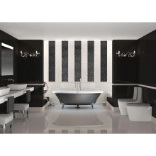 Чугунная ванна 170х85 см с противоскользящим покрытием Roca Newcast Black 233650002