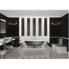 Чугунная ванна 170х85 см с противоскользящим покрытием Roca Newcast Black 233650002