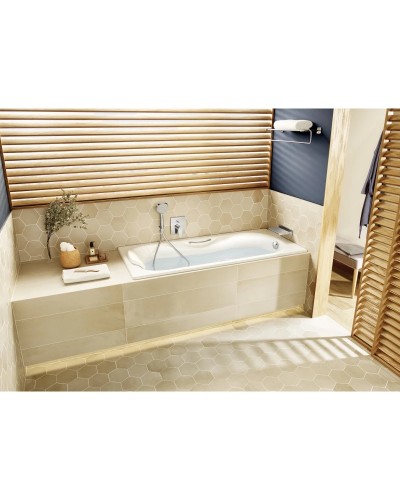 Чугунная ванна 170x70 см с противоскользящим покрытием Roca Malibu SET/2333G0000/526803010/150412330