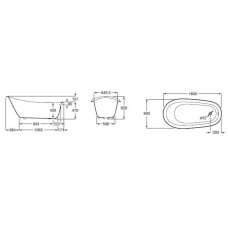 Чугунная ванна 160x80 см с противоскользящим покрытием Roca Carmen 234250002
