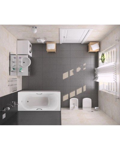 Чугунная ванна 170x75 см BLB Asia S498074T2000000R