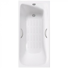 Ванна чугунная Delice Continental PLUS 170х70 с отверстиями под ручки и антискользящим покрытием DLR230634R-AS