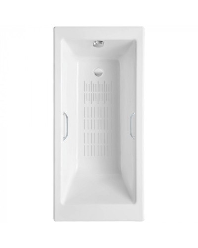 Ванна чугунная Delice Eclat 170х70 с отверстиями под ручки и антискользящим покрытием DLR230621R-AS