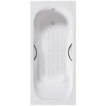 Ванна чугунная Delice Malibu 170х80 с отверстиями под ручки и антискользящим покрытием DLR230630R-AS